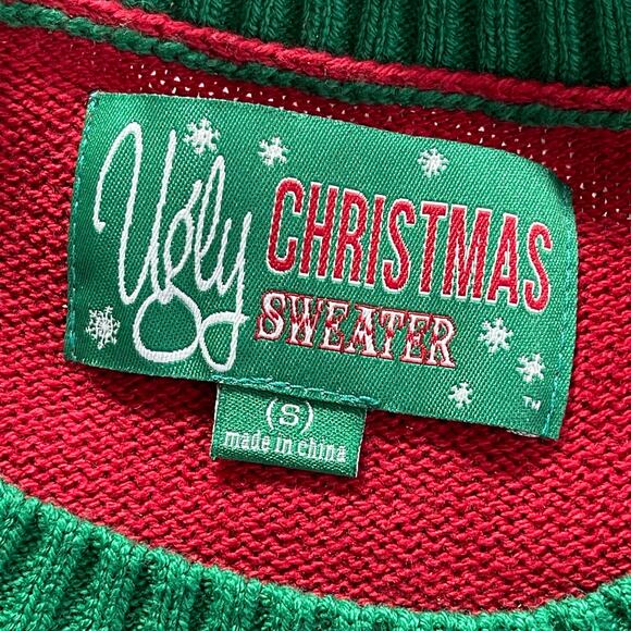 Ugly Christmas Sweater Co JESUS 'TIS THE REASON Sweater NWT Size Small - Picture 3 of 4